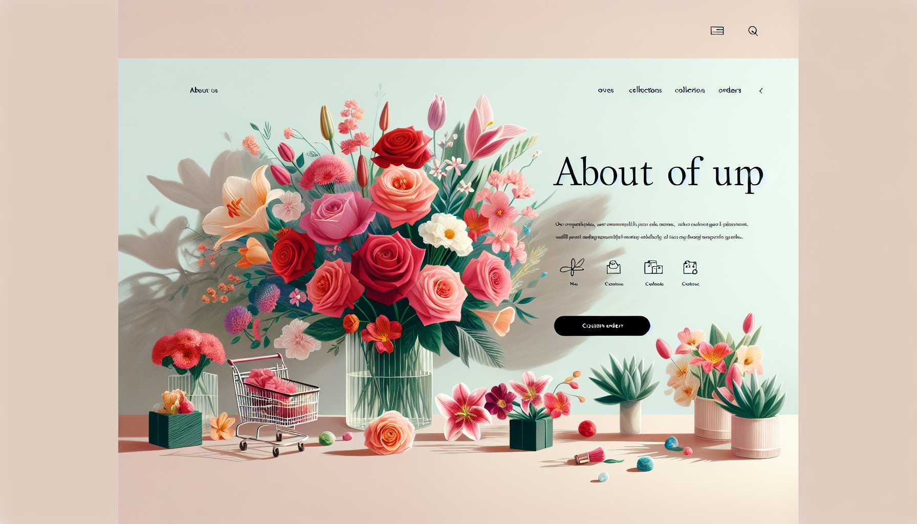 בניית אתר לחנות פרחים