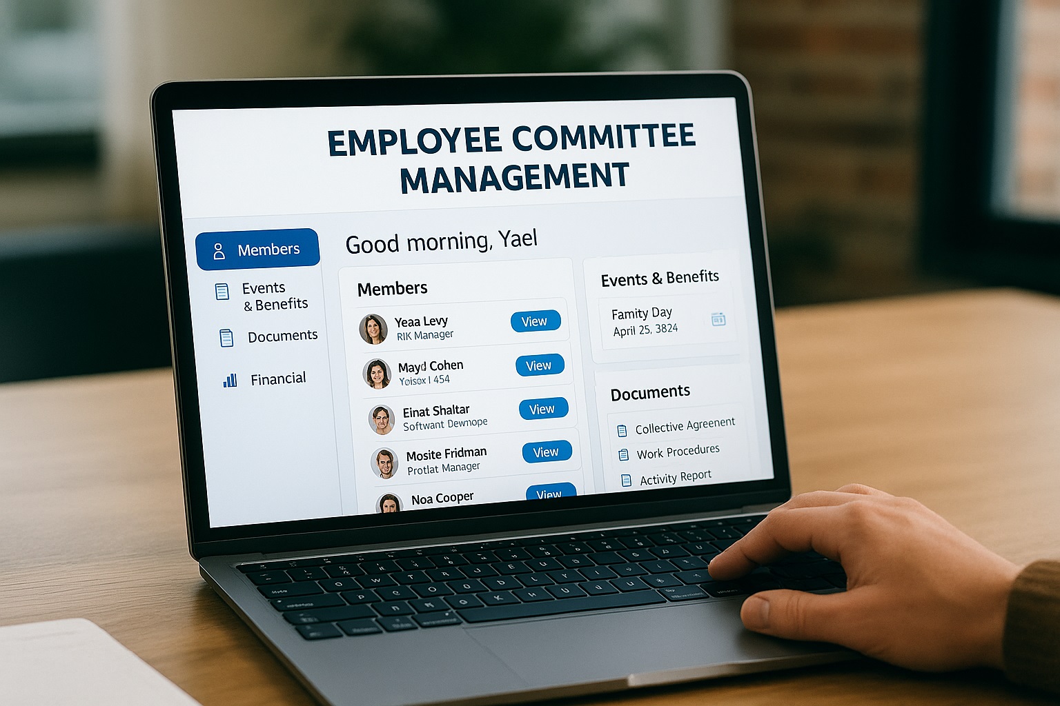 מערכת ניהול לועדי עובדים